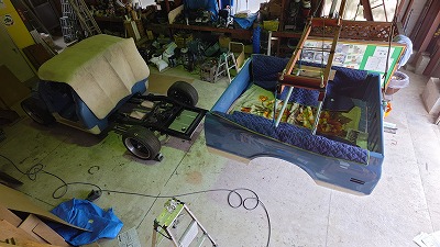 シボレー Ｃ10 レストア フレームに組み付け
